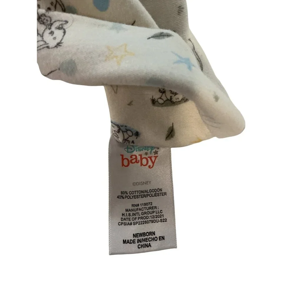 Set Of 3 Newborn Baby‎ Hats Disney Baby Knit Yellow & Printed Cotton Blend